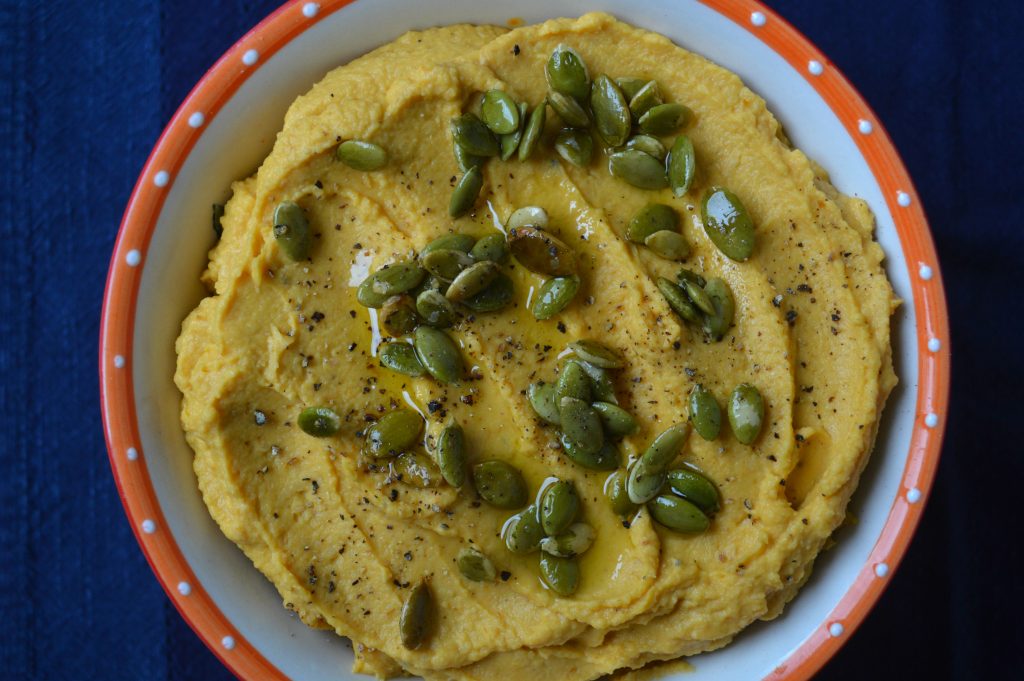 Roasted Garlic and Pumpkin Hummus