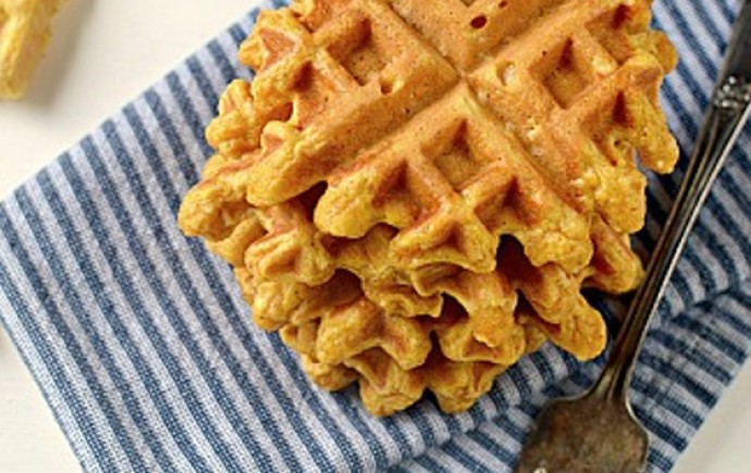 Mini Pumpkin Waffles