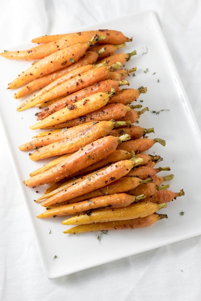 Oven-Roasted Maple Glazed Carrots