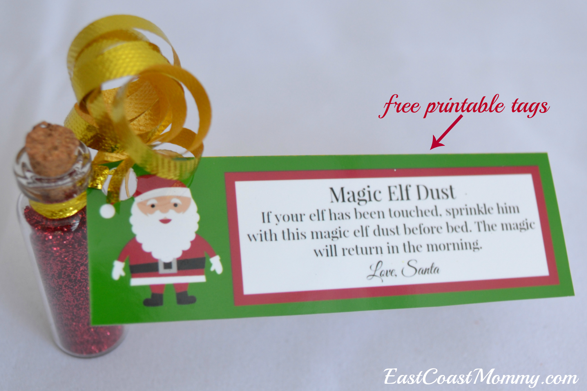 Christmas Elf Magic Dust With Necklace and Lucky Charm