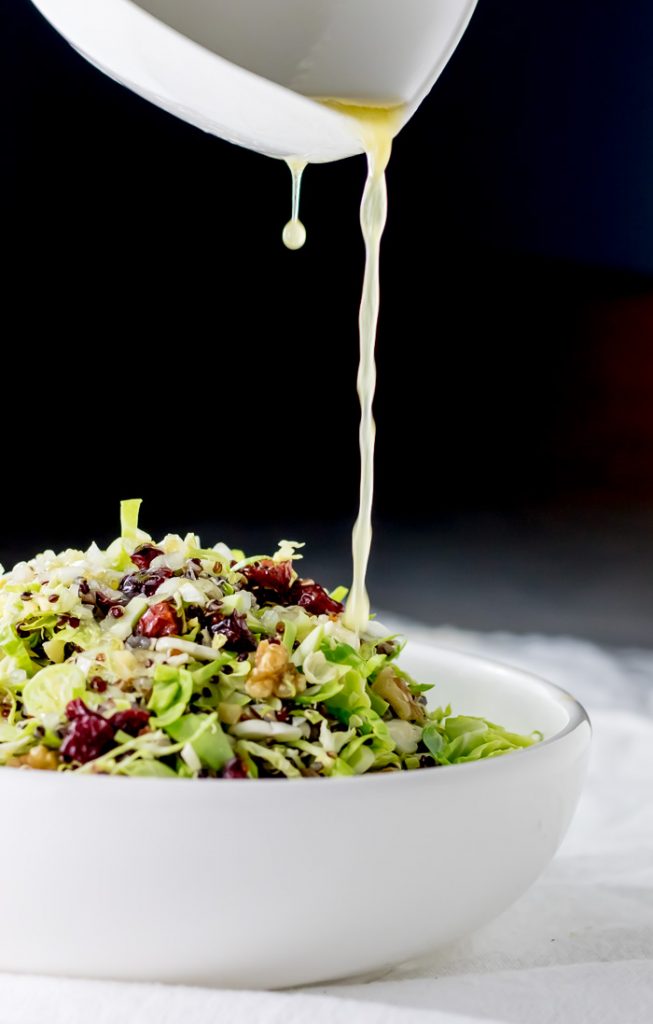 Shaved Brussels Sprout and Cranberry Salad