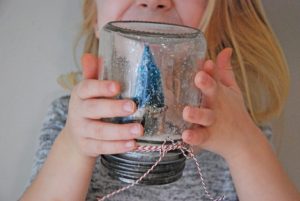 simple DIY snowglobe