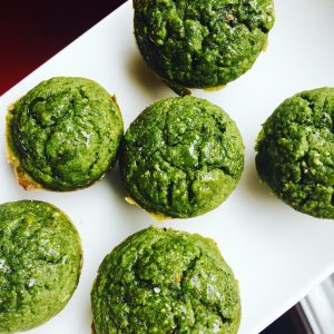 healthy spinach muffins