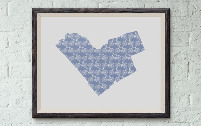 Ottawa Bike Love Print