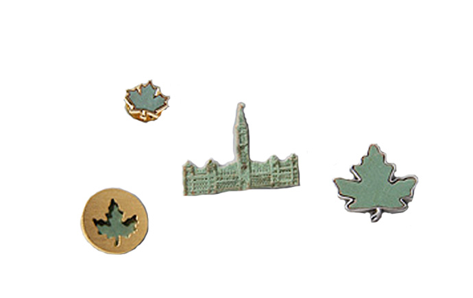 Copper Parliament Pin