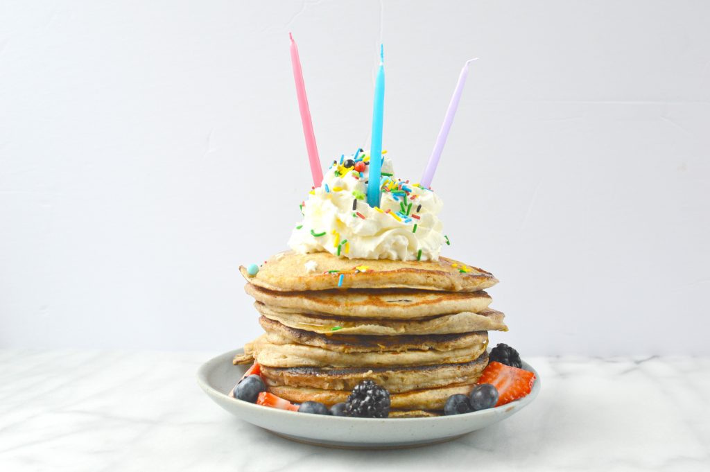 birthday breakfast pancakes