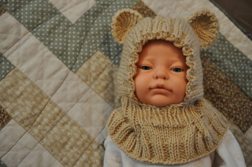 knit hat baby bear toddler
