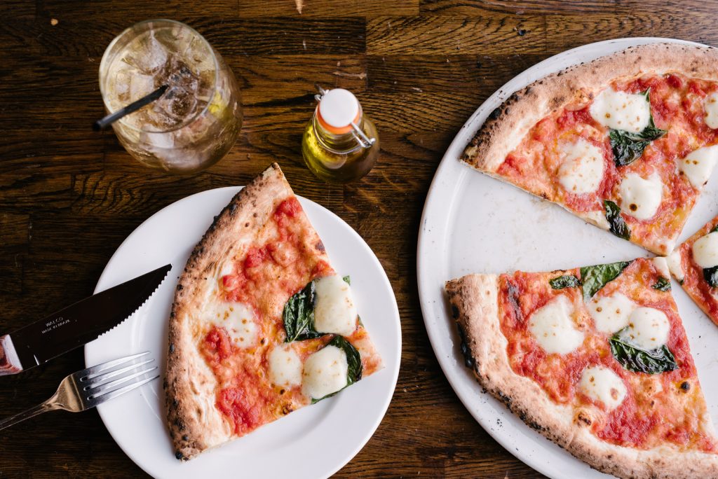 Margherita on a plate Margherita on a plate