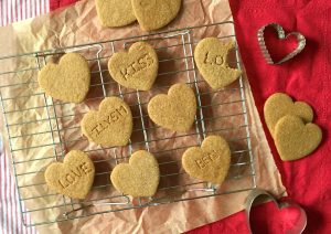 Conversation Heart Graham Cookies