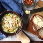 Chicken, White Bean, Leek Soup - 5 ingredient meals easy weeknight recipes for families