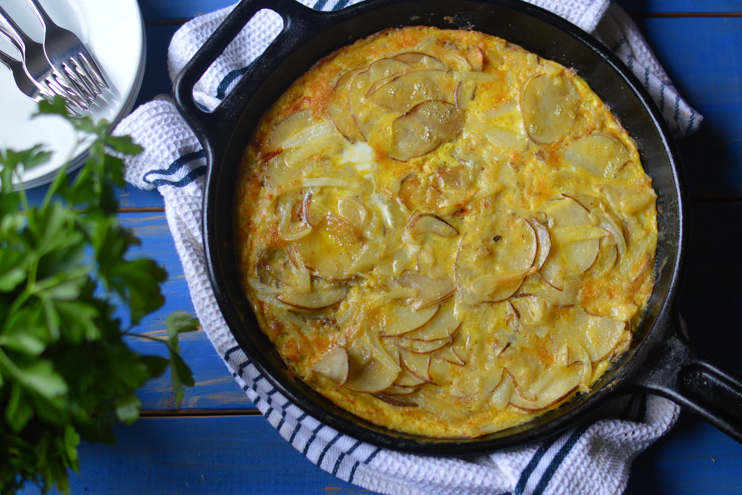 Spanish Frittata Tortilla 5 ingredient meals easy weeknight recipes for families