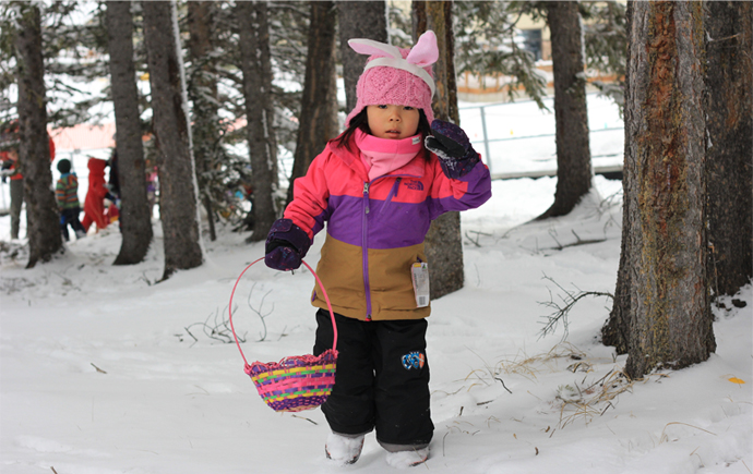 Easter Egg Hunt at Mt Norquay