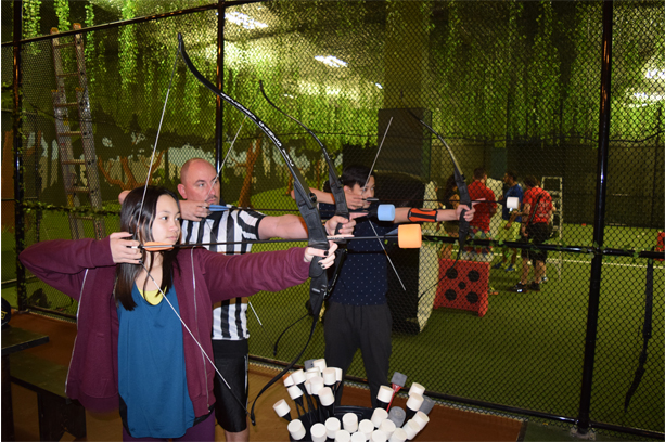 where to play and learn archery as a family in Calgary