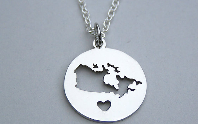 Stainless Steel Canada Necklace