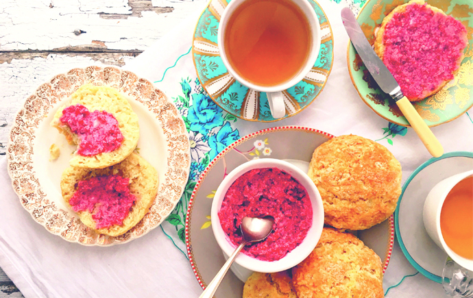 raspberry scones