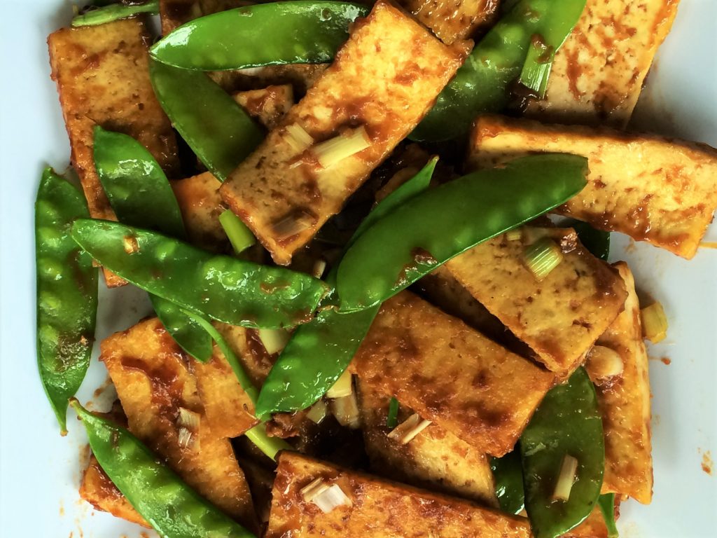 sweet and sour lemongrass tofu