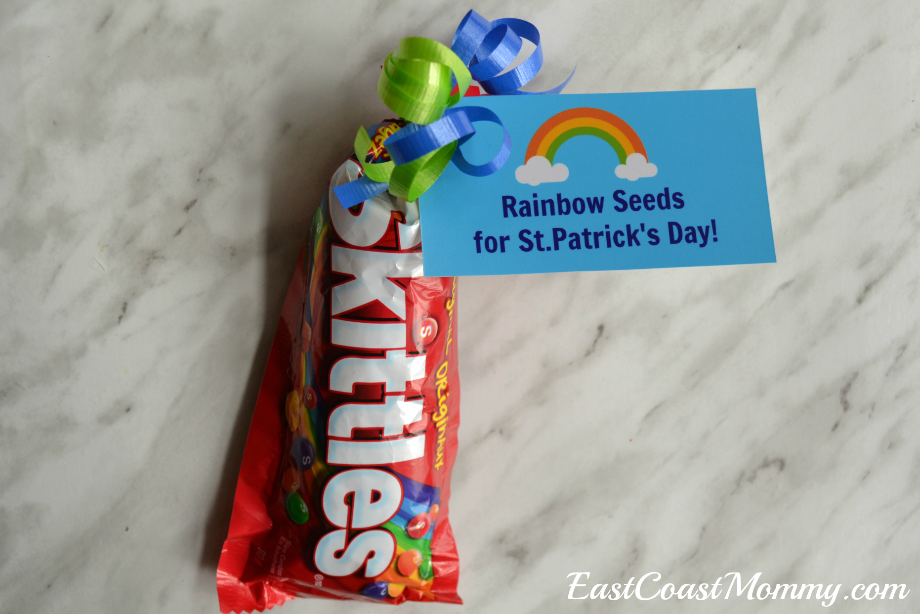 St.Patrick's Day Treat {rainbow seeds}... with free printable tags ...