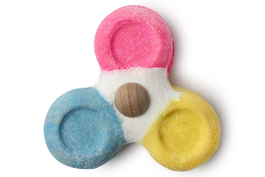 LUSH bath bomb fidget spinner