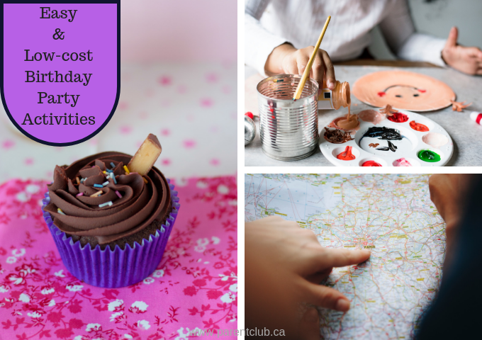 Easy and low-cost birthday party activities via www.parentclub.ca