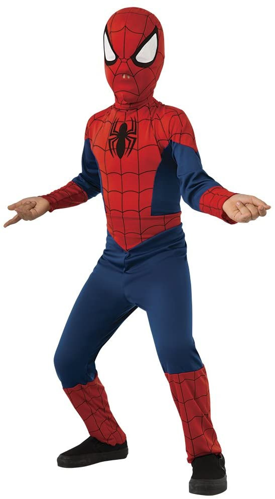 Child Costume One Size Rubies Official Spiderman 1/2 Mask Moulded 