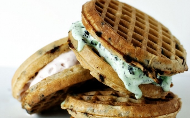 8 drool-worthy ice cream sandwiches, Waffle Ice Cream Sandwiches