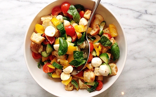 8 recipes to celebrate canada day, rustic panzanella salad