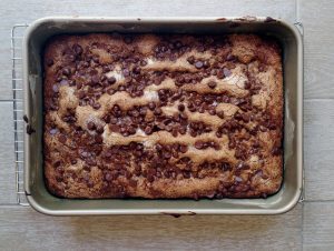 Greek Yogurt-Spiked Chocolate Chip Cake Recipe - SavvyMom