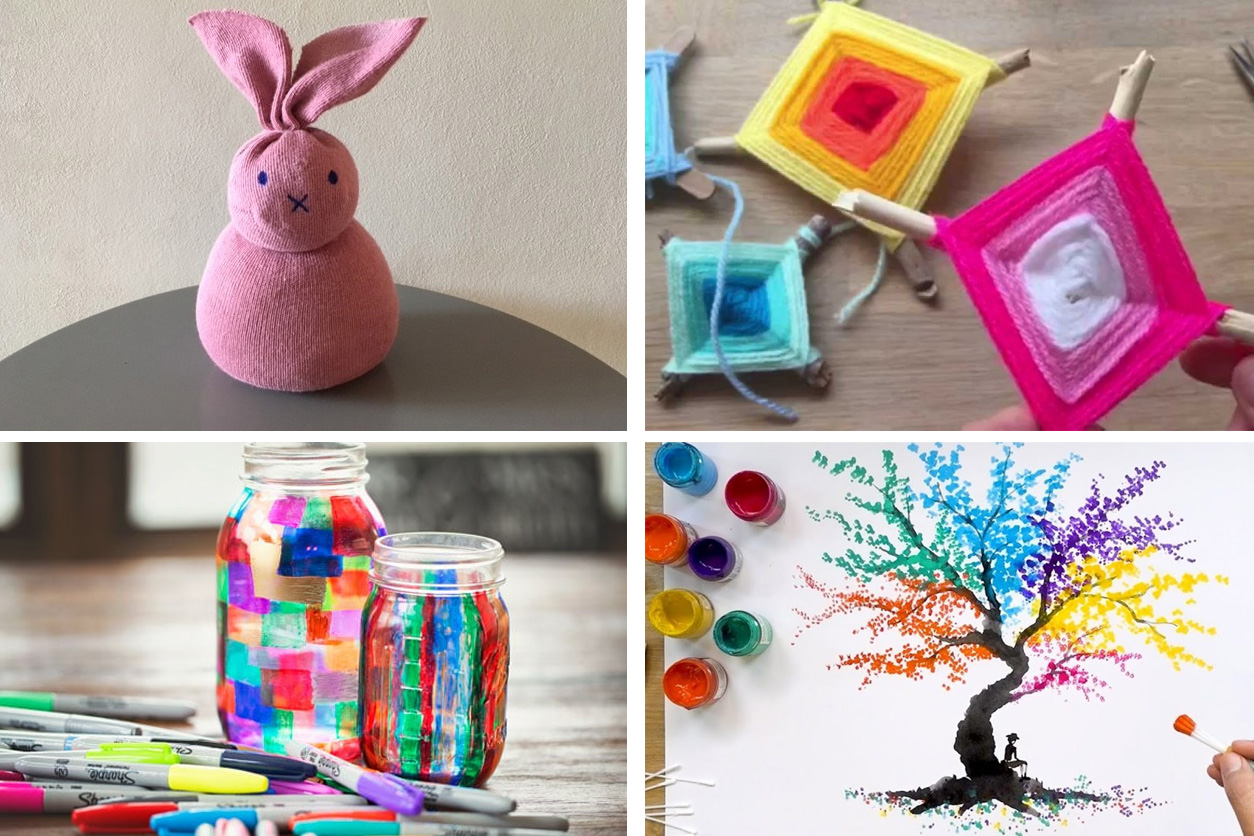 10+ Easy Creative Craft Ideas for Kids to Do at Home