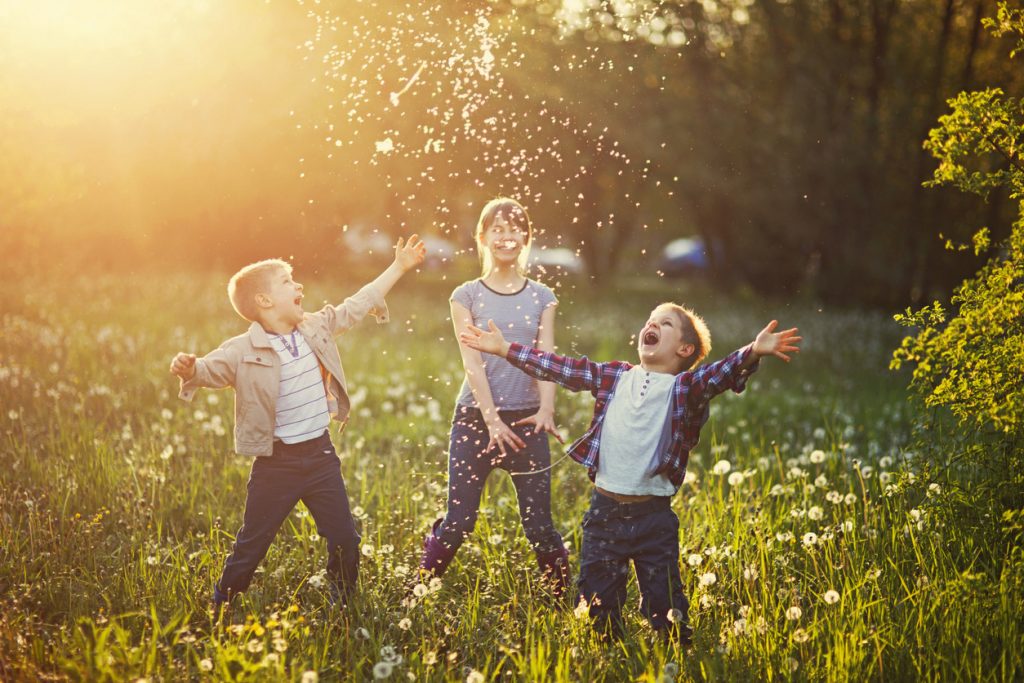 three kids