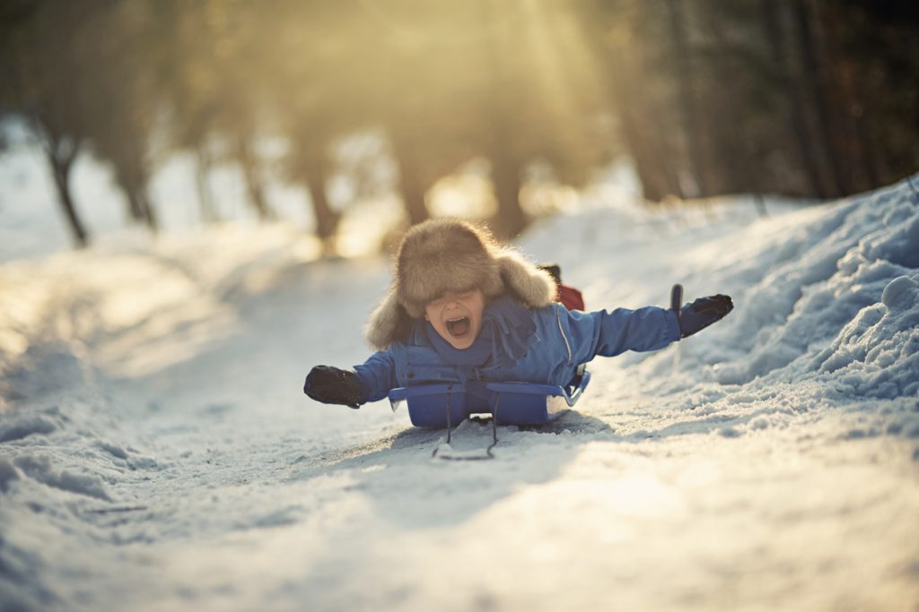 Fun Things to Do Outdoors - Sledding