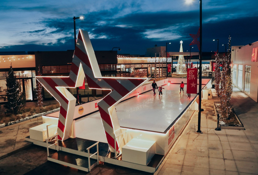 Skating in Calgary in November at Deerfoot