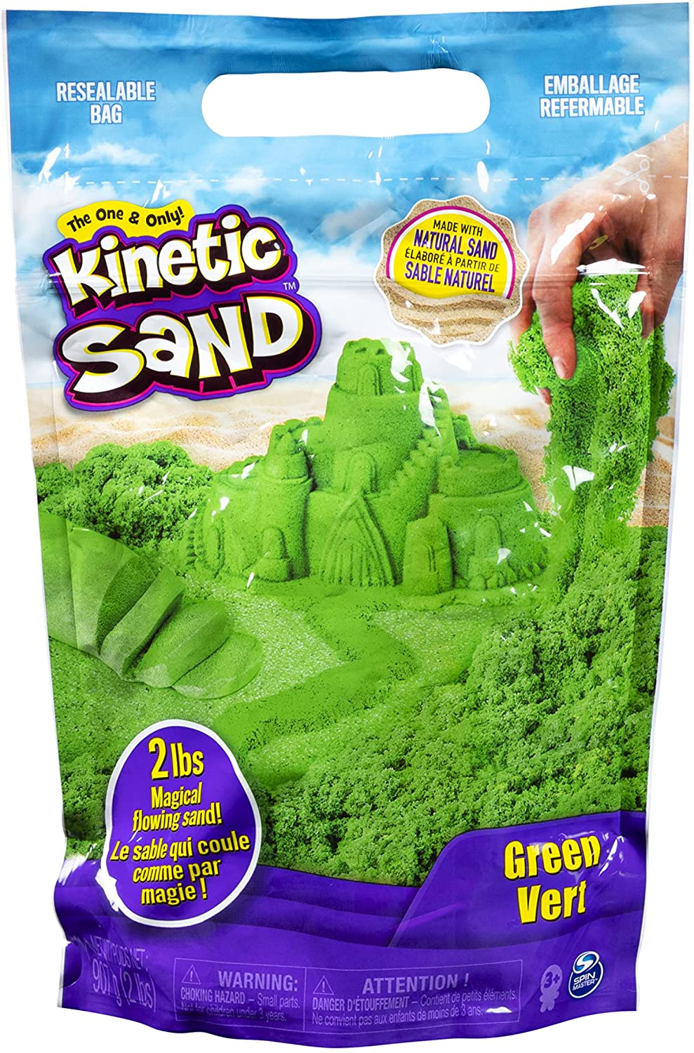 Green Kinetic Sand - St. Patrick's Day with Kids