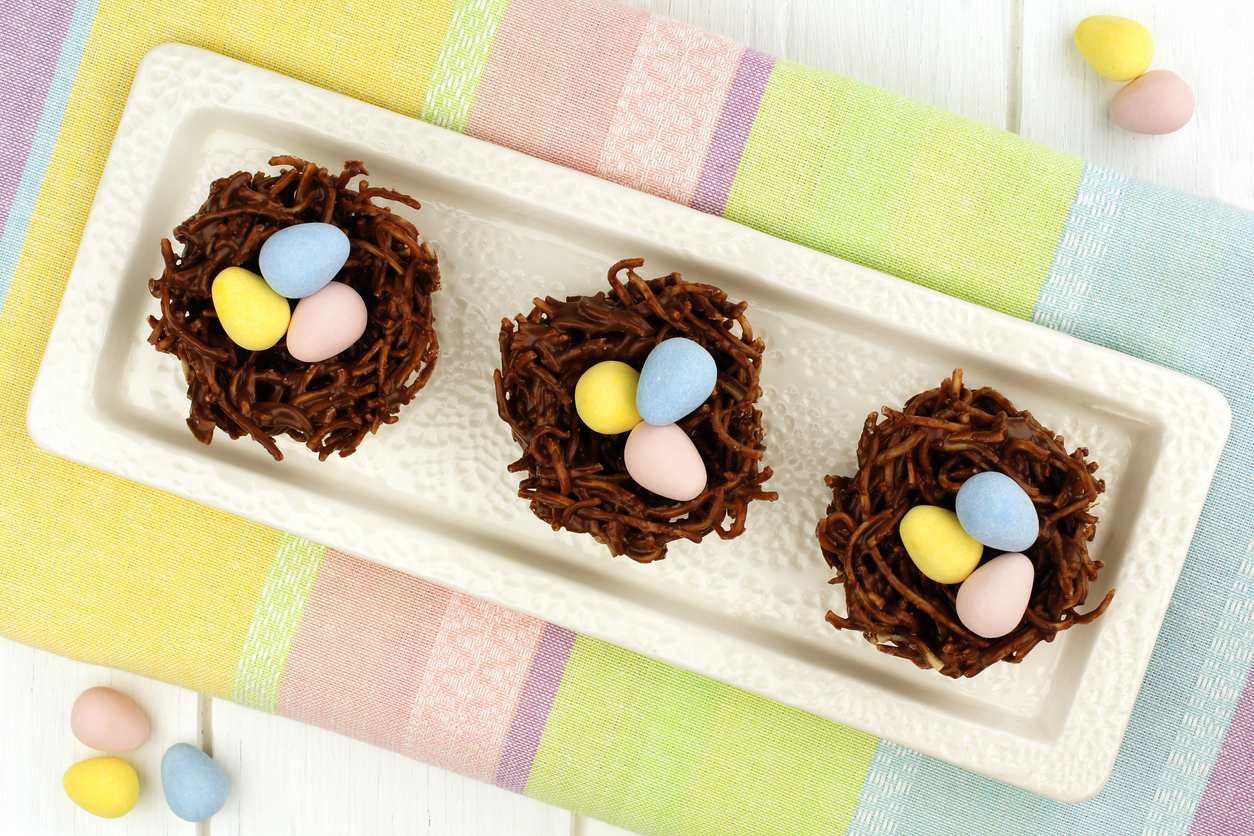 Chocolate Nest Cookies for Easter - SavvyMom