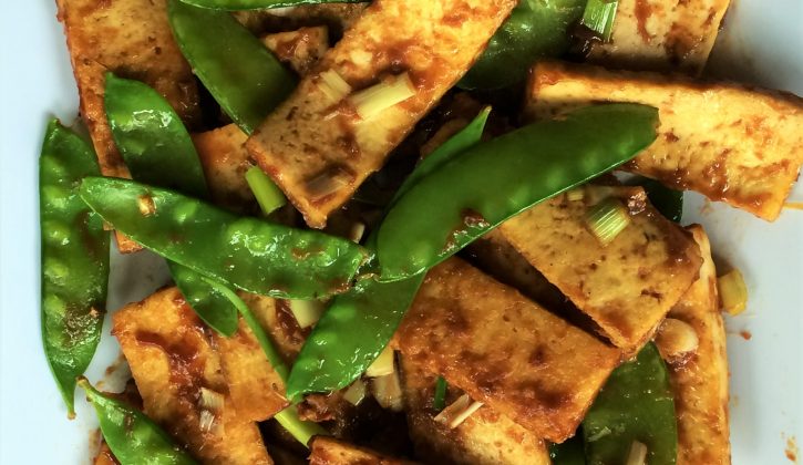 sweet and sour lemongrass tofu