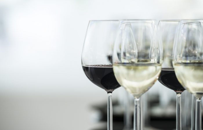 Red and white wine
