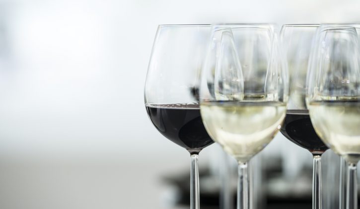 Red and white wine