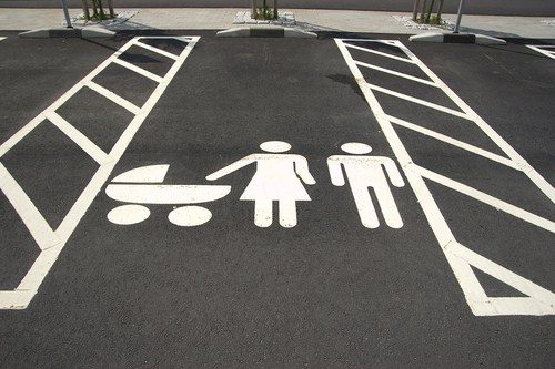 family friendly parking spot