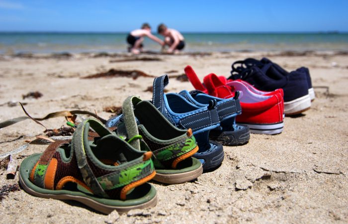 Sandals on the Beach