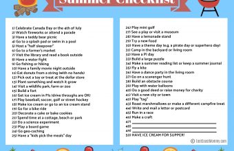 summer checklist 2017