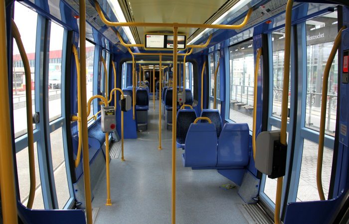 interior of city bus