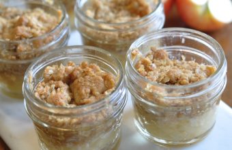 Apple Crisp in a Mason Jar