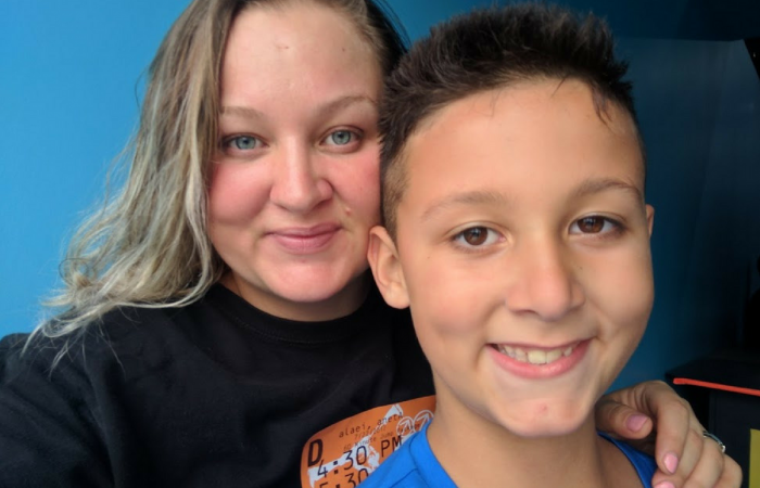 Picture of mom and son