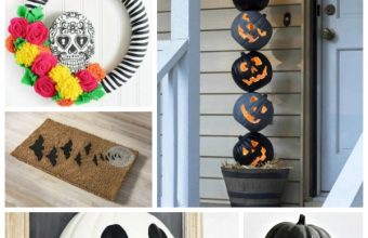 Halloween front door craft ideas porch decor
