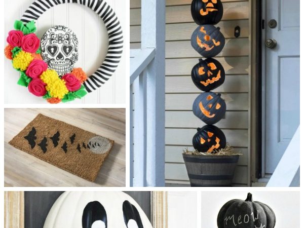 Halloween front door craft ideas porch decor