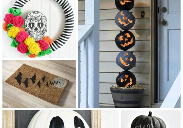 20 Friendly Halloween Decor Crafts For Your Front Door Porch