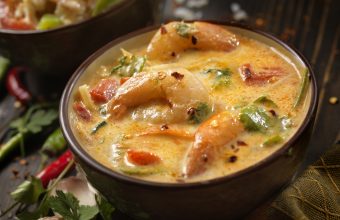 Spicy Shrimp, Coconut Milk Curry with Vegetables