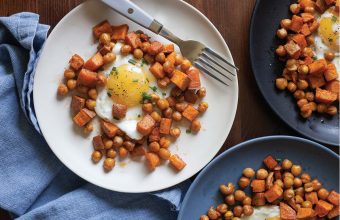 SHEET PAN BREAKFAST WITH SWEET POTATOES AND CHICKPEAS_feature