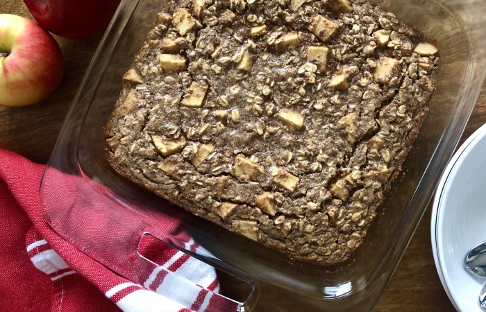 Apple & Peanut Butter Baked Oatmeal Recipe