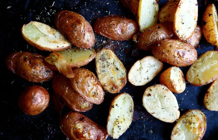 Best roasted potatoes, lemon and herb potatoes, side dish