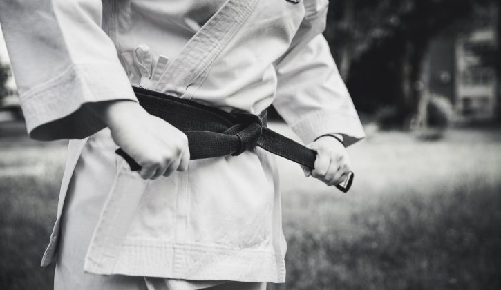 I took karate with my son